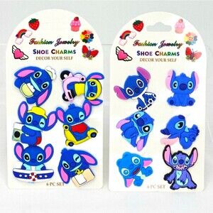 BLUE ALIEN SHOE CHARMS Set 12PC Cartoon Fits Crocs Cute Fun #2 NWT